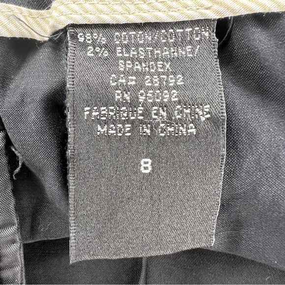 NEW SIZE 8 DALIA COLLECTION BLACK CUFFED CROPPED PANTS STRETCH CASUAL - Picture 7 of 9